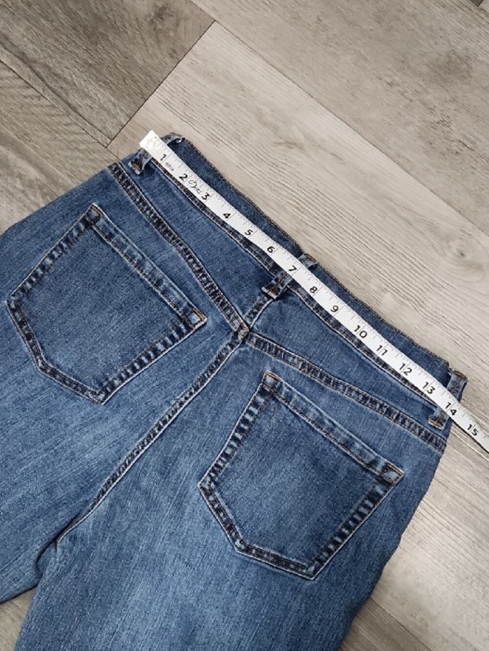 Gloria Vanderbilt Amanda Straight Leg Blue Stretch Denim Jeans Womens 8 - Picture 9 of 11